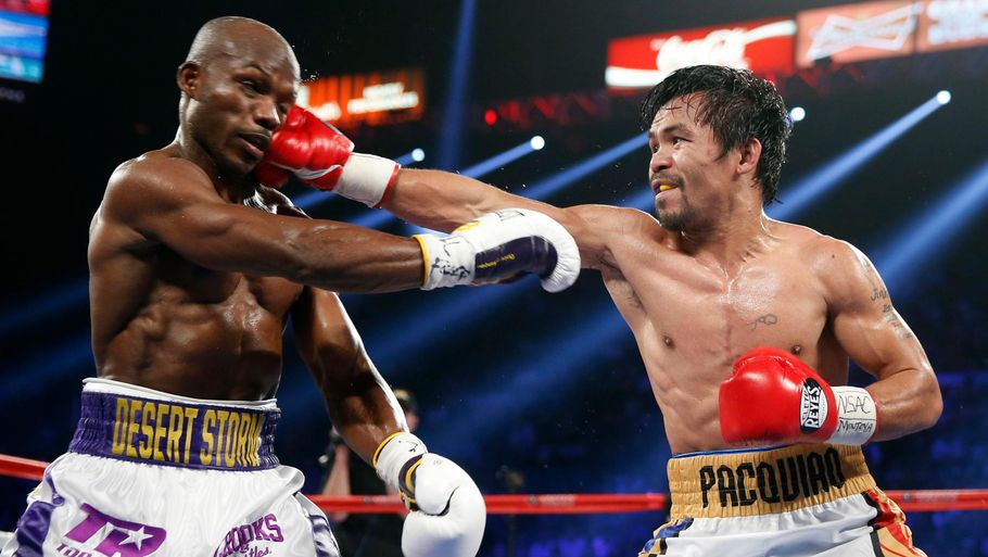 Manny Pacquiao har bokset flere store kampe - og det vil han blive ved med, så længe han kan. Foto: AP/Isaac Brekken