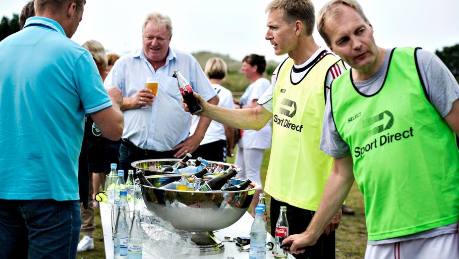 Morten Messerschmidt (DF) fik knap 100.000 kroner til en EU-konference, men pengene gik til DF's sommergruppemøde i Skagen, hvor Thulesen Dahl og Skaarup blandt andet spillede fodbold. Foto: Anita Graversen/Polfoto.