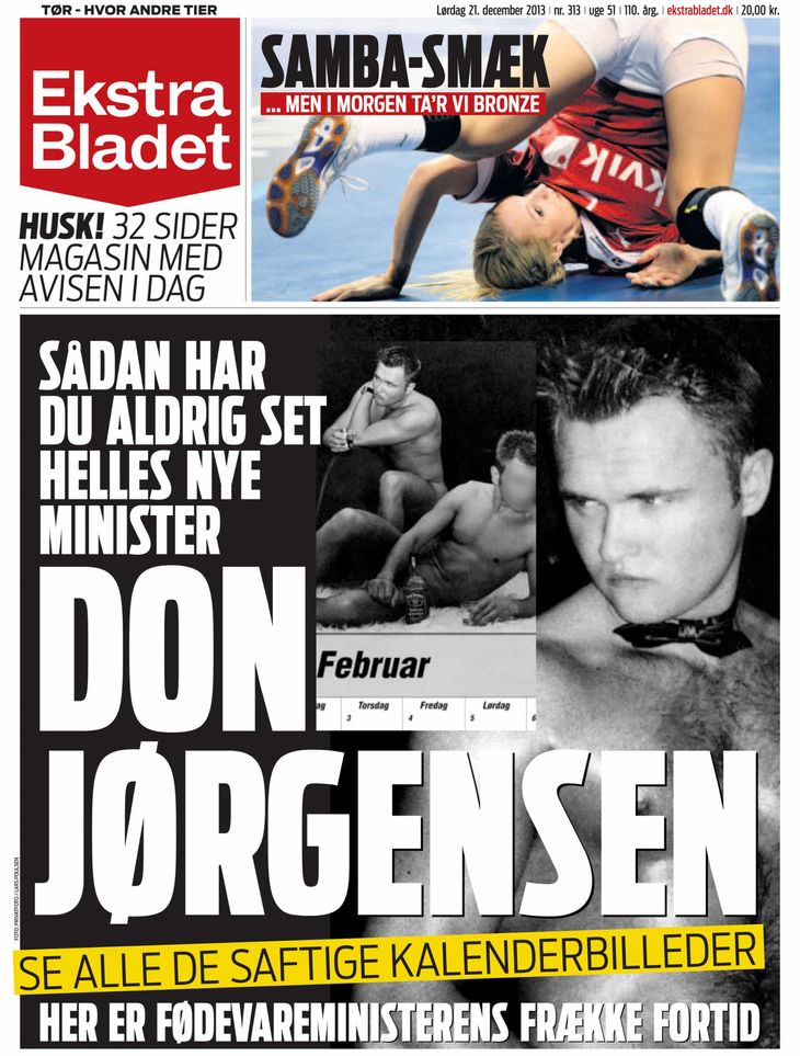 Nogen husker måske Ekstra Bladets forside fra 2013, da Dan Jørgensen blev minister. I en yngre udgave havde Dan Jørgensen lavet en kalender med meget hud for sjov.
