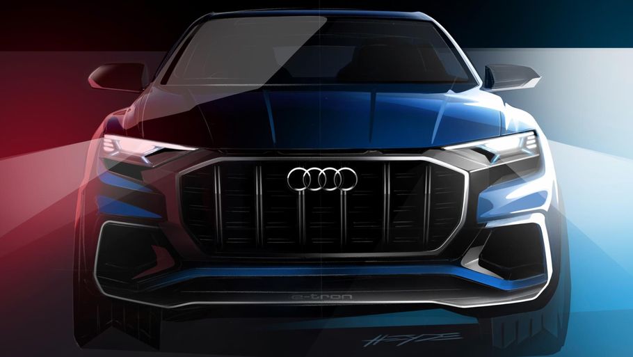 Audi er især stolte af fronten på deres nye konceptbil. Foto: PR