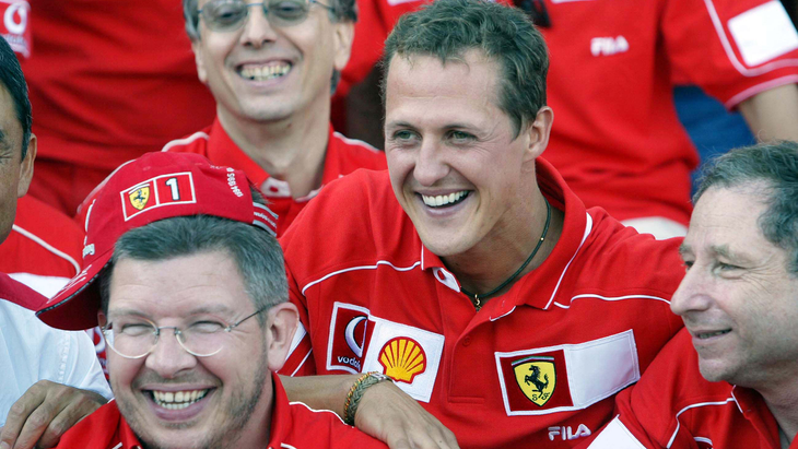 Michael Schumacher hyldes i hjemlandet for at være en bannerfører og have begejstret millioner af mennesker. Foto: All Over