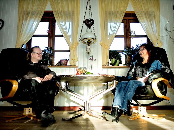Sussi og Leo Nielsen i deres hjem i Saltum i nordjylland. Foto: FLARUP MORTEN
