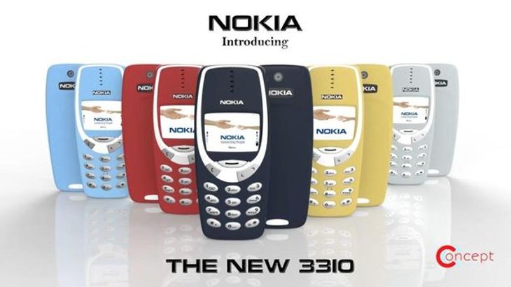 Her er et bud på, hvordan man mener, at den nye Nokia 3310 kommer til at se ud: Foto: Concept Creator