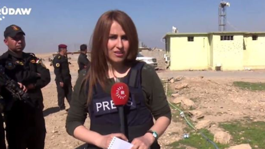 Den kvindelige journalist og tv-vært, Shifa Gardi, er lørdag blevet dræbt under et angreb i Mosul. Foto: Rudaw
