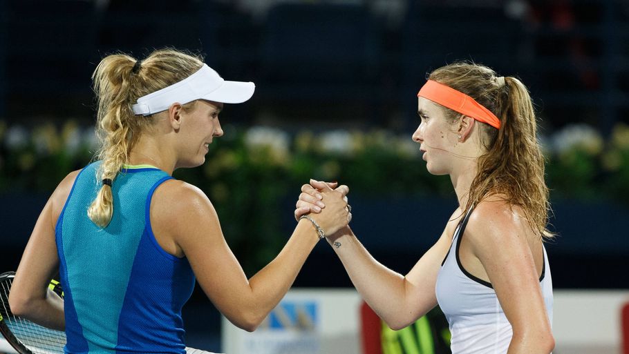 Optimismen er intakt hos Caroline Wozniacki trods nederlaget til Elina Svitolina. Foto: All Over Press.
