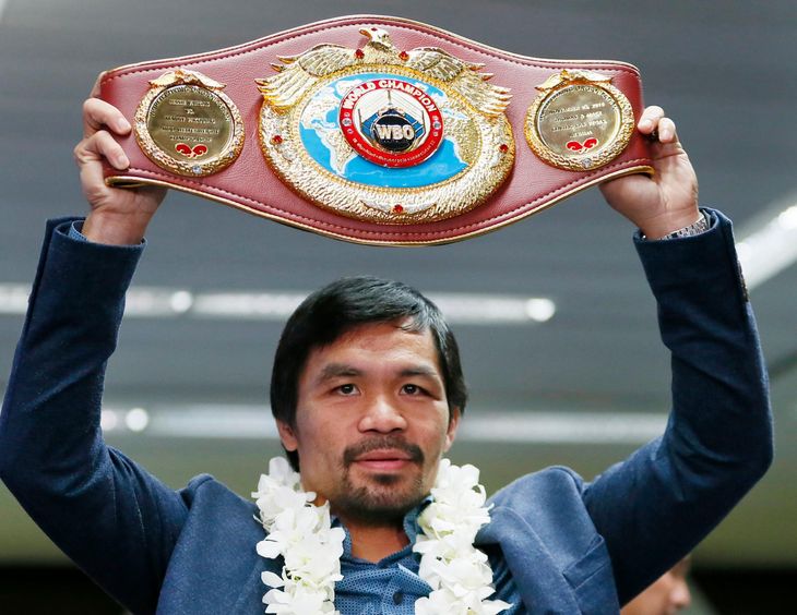 Manny Pacquiao vil fortsætte med at bokse, så længe han har passionen. Foto: AP/Bullit Marquez