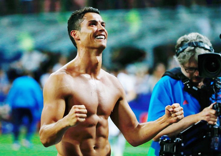 Cristiano Ronaldo kunne også vise en fornem six-pack frem i sidste års Champions League-finale. Foto: All Over Press