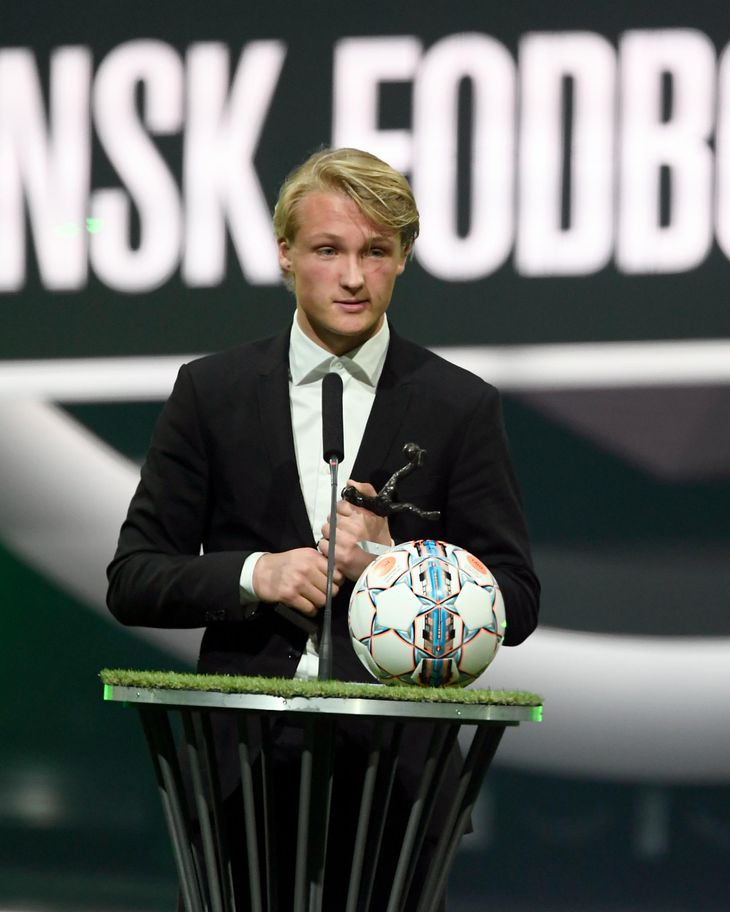 Kasper Dolberg er årets talent i Danmark, og nu er han nomineret til Golden Boy. Foto: Lars Poulsen