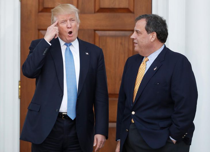 Chris Christie stod tidligt frem som tilhænger af Donald Trump. (Foto: AP)