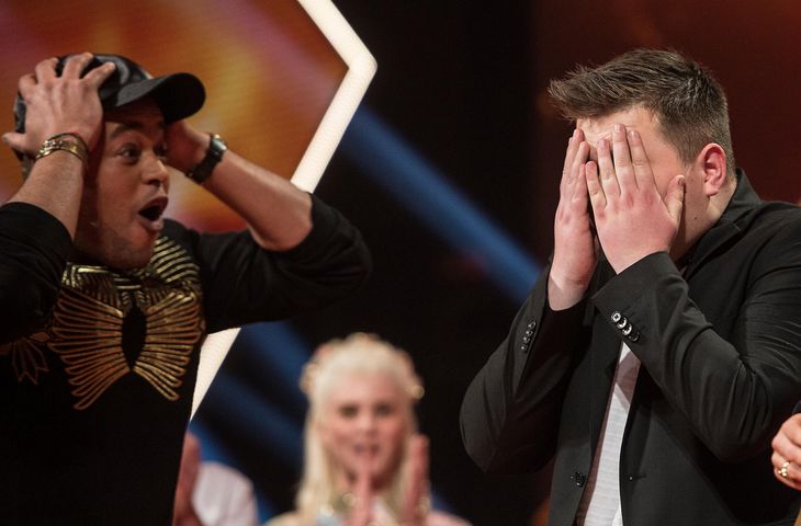 Remee var i chok, da Morten Nørgaard hev sejren hjem i 'X Factor'. Foto: Mogens Flindt