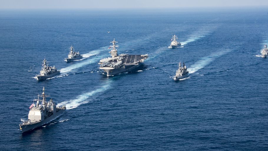 USAs Carrier Strike Group 1 er på vej mod Nordkorea. Foto: U.S. Navy/Mass Communication Specialist 3rd Class Kurtis A. Hatcher