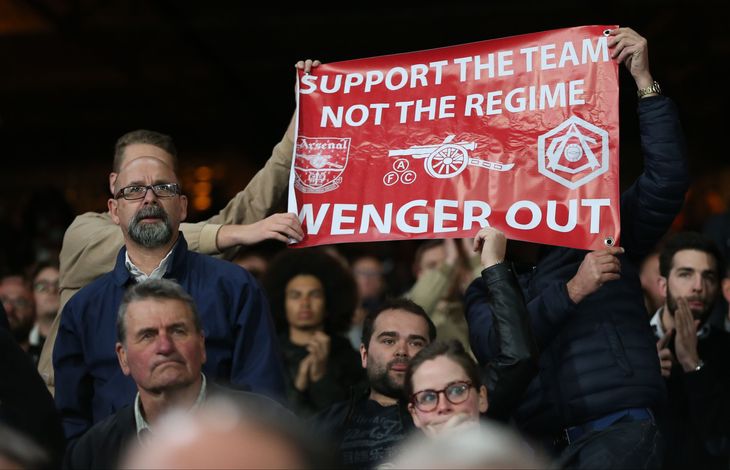 Fansene ønskede Wenger ud af vagten det meste af den forgangne sæson (Foto: All Over Press)