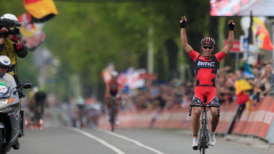Philippe Gilbert er suveræn i denne sæsons forårsklassikere. Søndag vandt han Amstel Gold Race. Foto: Ap/Peter Dejong.