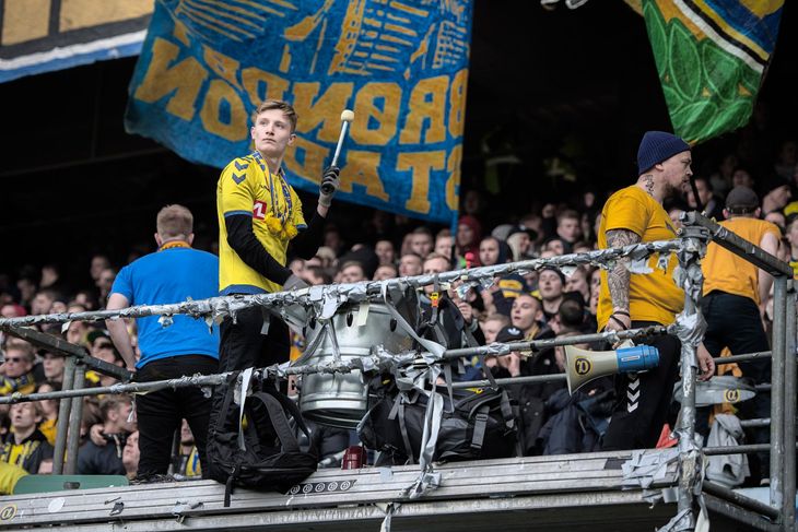 Brøndbys fans. Foto: Jakob Jørgensen