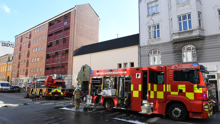 En børnehave på Nørrebro er så ødelagt efter en brand, at Københavns Kommune nu åbner en nødinstitution. Foto: Kenneth Meyer