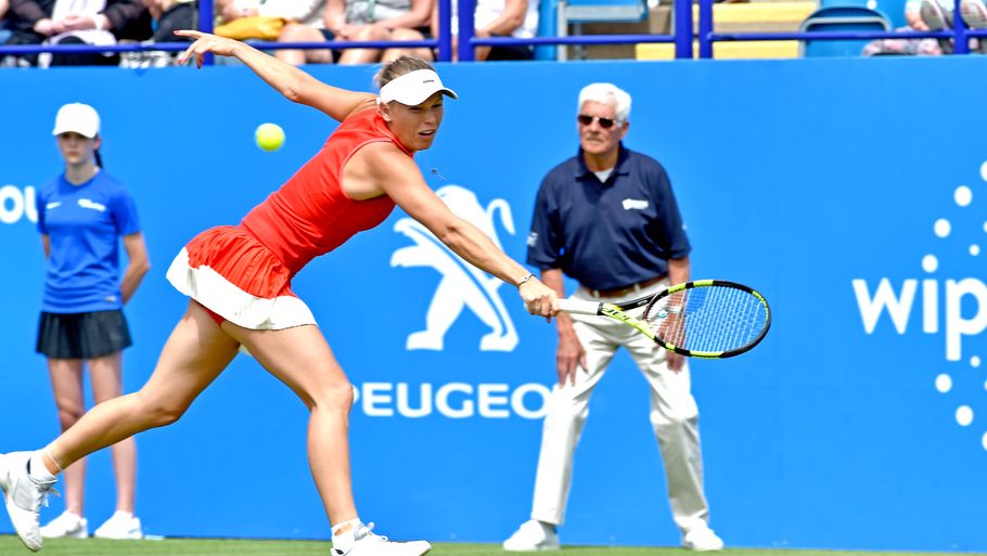 Wozniacki tabte finalen i Eastbourne 6-4, 6-4 til tjekkiske Pliskova. Foto: AP