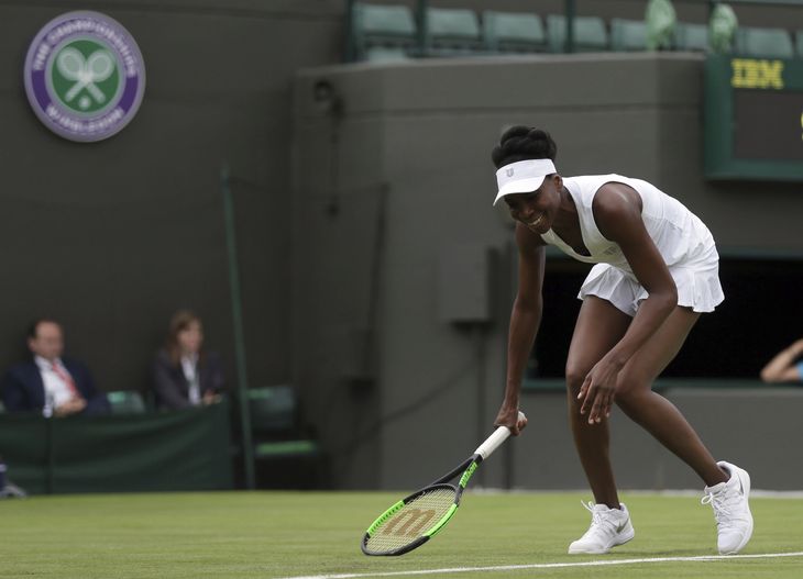 Venus Williams vandt sin kamp, men var alligevel i tårer efter kampen. Foto: AP