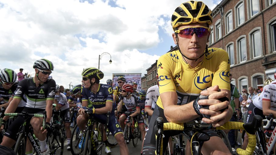 Waliseren Geraint Thomas er aktuelt den førende rytter i Tour de France, men skal senere fungere som luksushjælper for Sky-kaptajn Chris Froome. Foto: Claus Bonnerup.