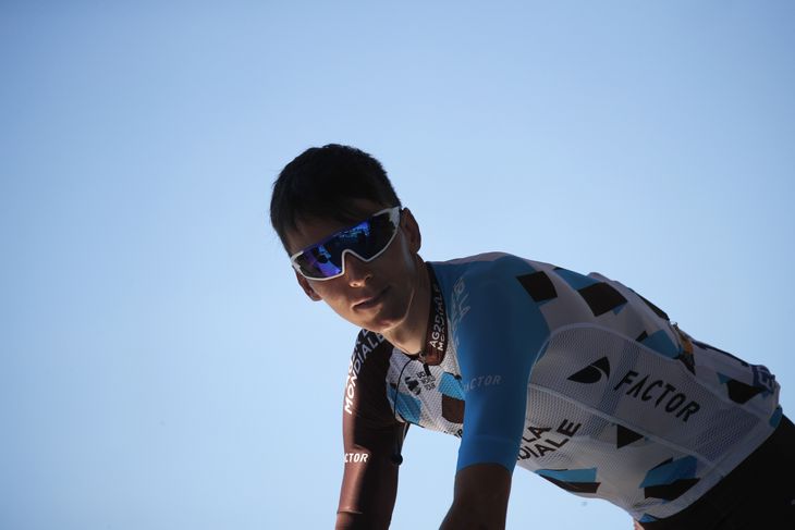 Romain Bardet kort inden 15. etape af årets Tour de France. Foto: AP