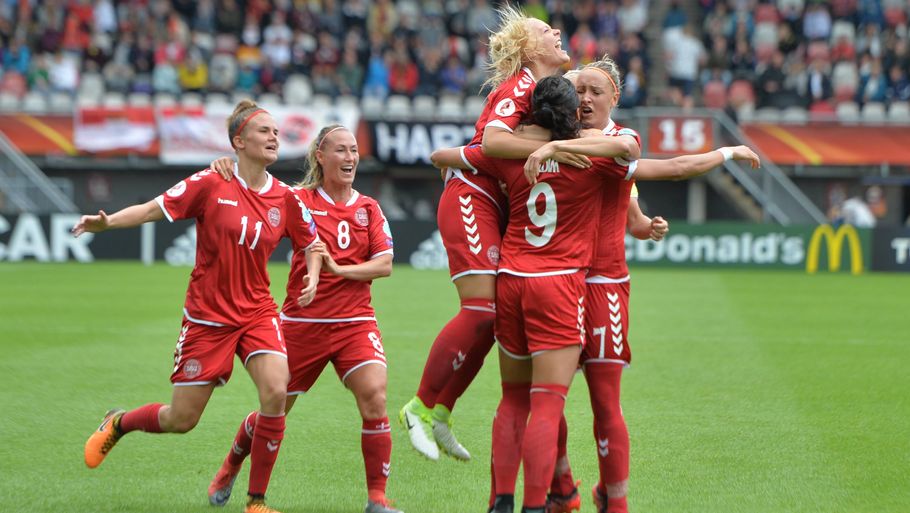 Danmarks fodboldkvinder skal op imod Østrig i semifinalen ved EM (Foto: All Over)