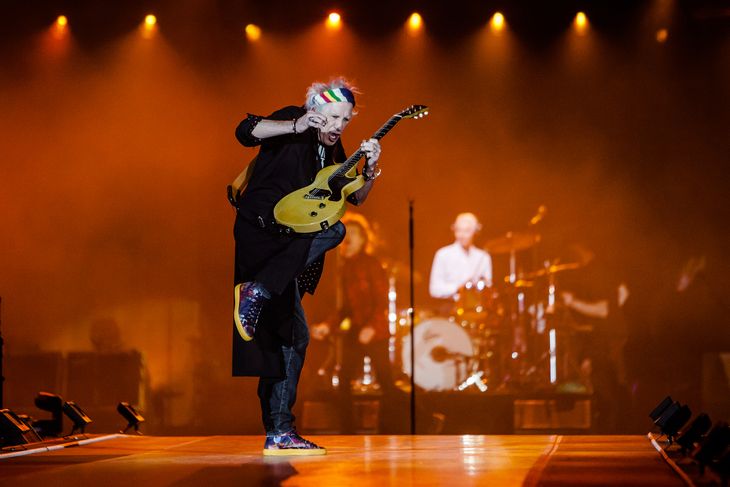 Keith Richards og The Rolling Stones optrådte fra klokken 21:07 til 23:13. Foto: Per Lange