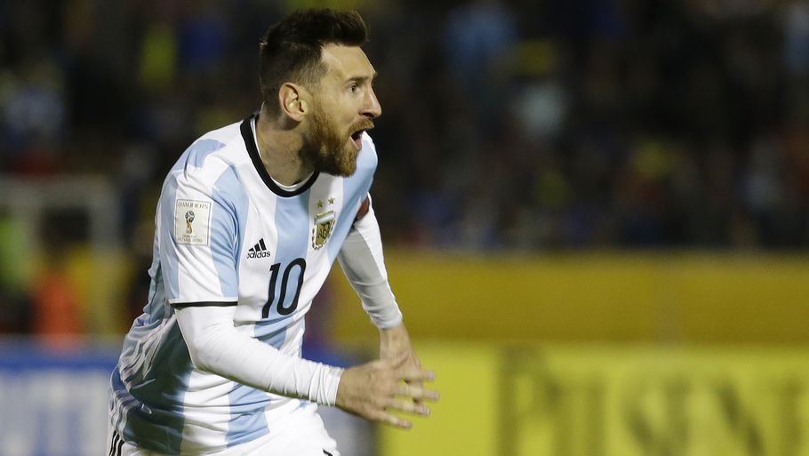 Lionel Messi er ifølge den israelske regering genstand for dødstrusler. Og det er det, der skyldes, at kampen mellem Argentina og Israel nu er blevet aflyst. Foto: Fernando Vergara/AP/Ritzau Scanpix