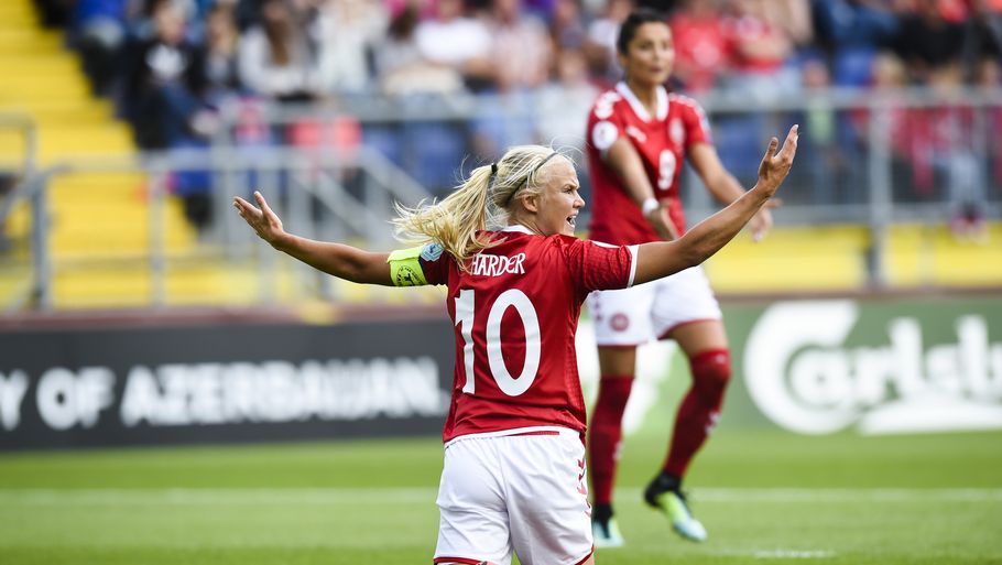 Pernille Harder og Nadia Nadim starter begge inde for Danmark i VM-kvalifikationskampen mod Ukraine. Foto: AP