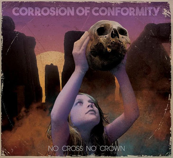 Coveret til Corrosion of Conformitys aktuelle 'No Cross No Crown', der er sydstatsbandets tiende studiealbum.