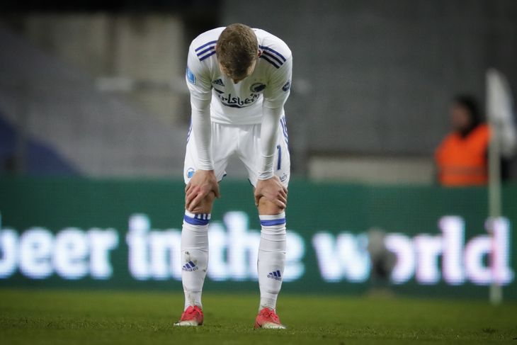 Der er interesse for Kasper Kusk, men FCK er ikke klar til at slippe ham. Foto: Jens Dresling