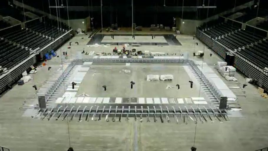 Royal Arena uden vand. Screenshot: Royal Arena / Dansk Svømme Union