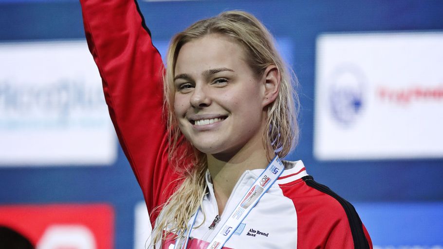 Pernille Blume tog VM-bronze på 50 meter fri. Foto: Jens Dresling
