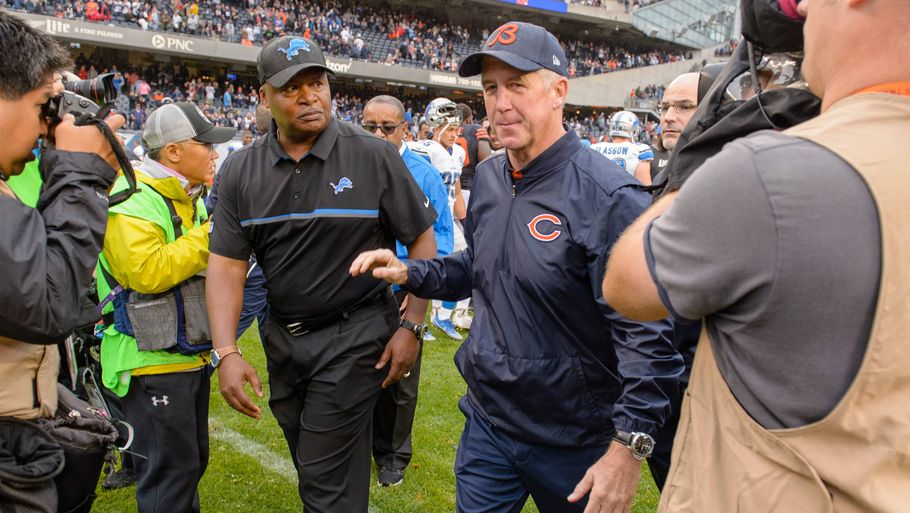 Både Jim Caldwell fra Detroit Lions og John Fox fra Chicago Bears blevfyret på den sorte mandag. Foto: All Over Press