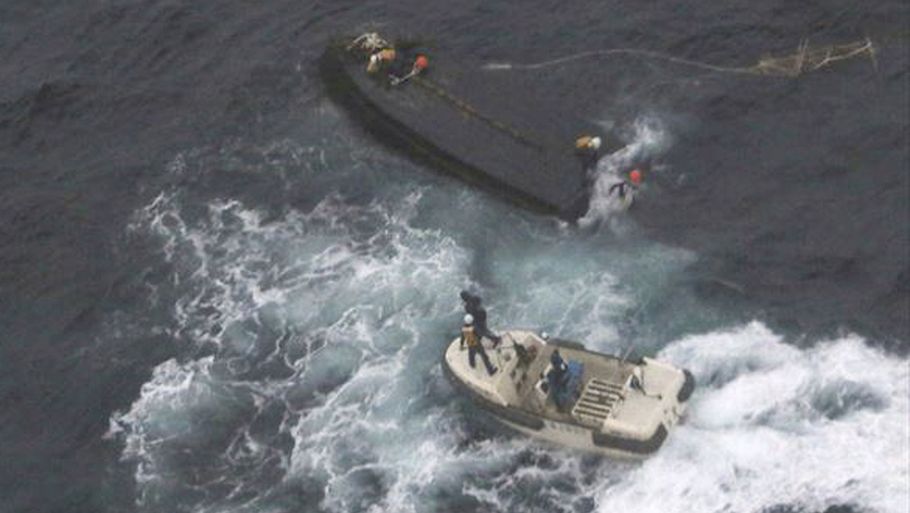 Japanerne begyndte at lave statistik over antallet af strandede fiskerbåde i 2013. Siden er antallet kun steget. Foto: 9th Regional Japan Coast Guard Headquarters via AP