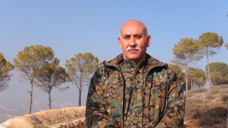 Bahjat Abdo leder YPG's forsvar mod tyrkiske bombefly i det nordlige Syrien. Foto: Hawar news agency