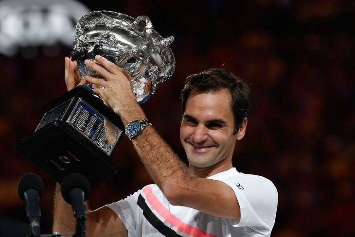 Roger Federer tog sin sjette titel i Melbourne og udbyggede sin rekord til 20 grand slams. Foto: AP