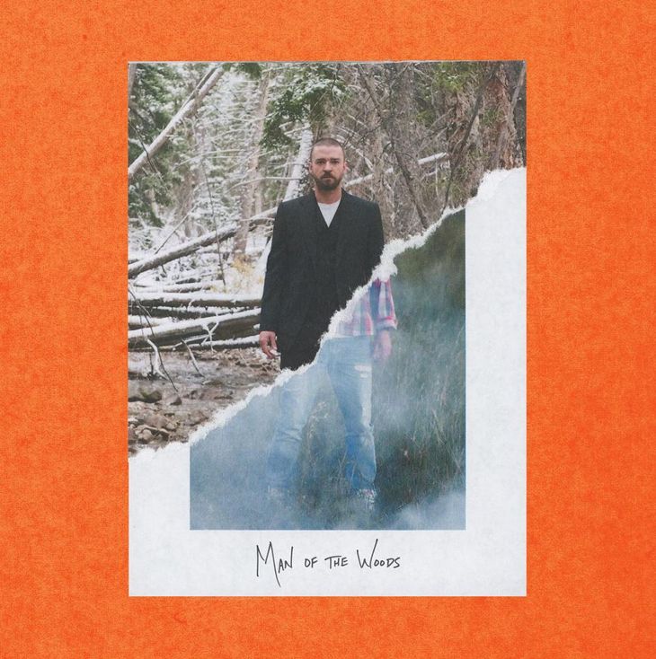 Coveret til Justin Timberlakes femte studiealbum, 'Man of the Woods', der primært er produceret af The Neptunes.  