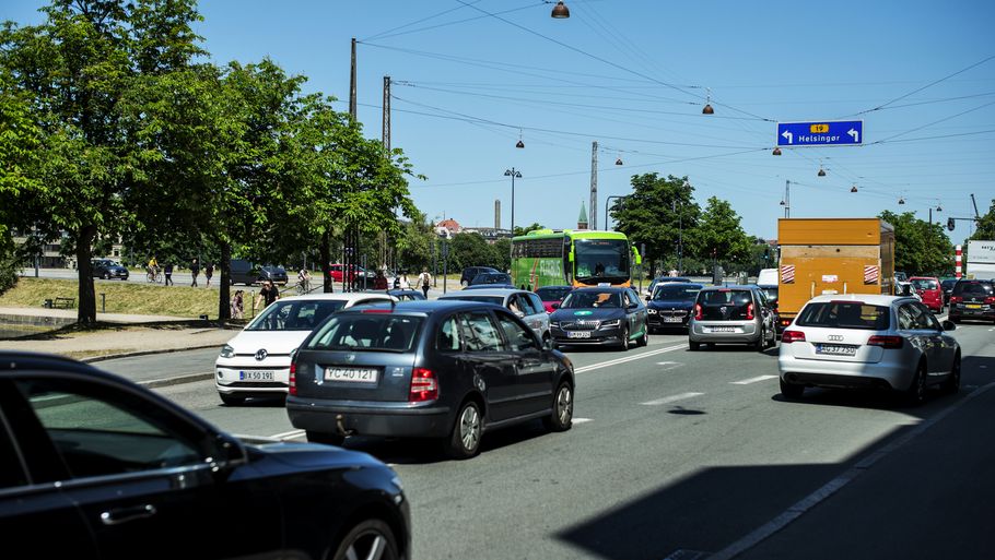 Københavns veje er plaget af tung trafik, hvilket man håber at reducere ved at indføre roadpricing. Foto: Rasmus Flindt Pedersen