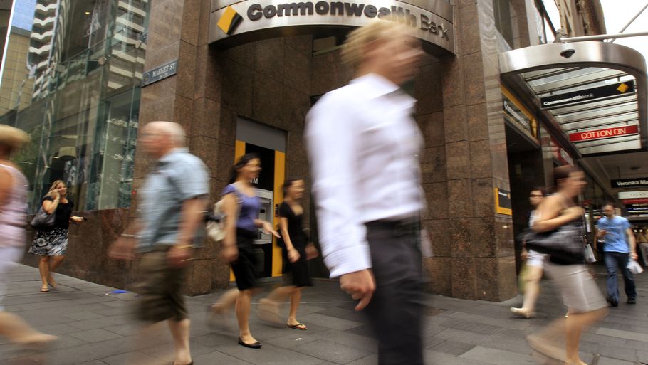 Australiens største bank, The Commonwealth Bank. Foto: AP