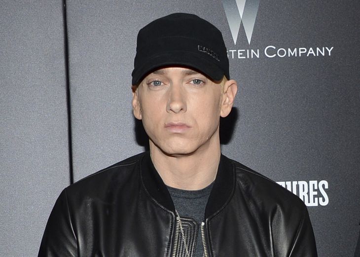 Årets Roskilde-hovednavn - den amerikanske rapper Eminem - spiller i aften på Bonnaroo-festivalen. Foto: AP