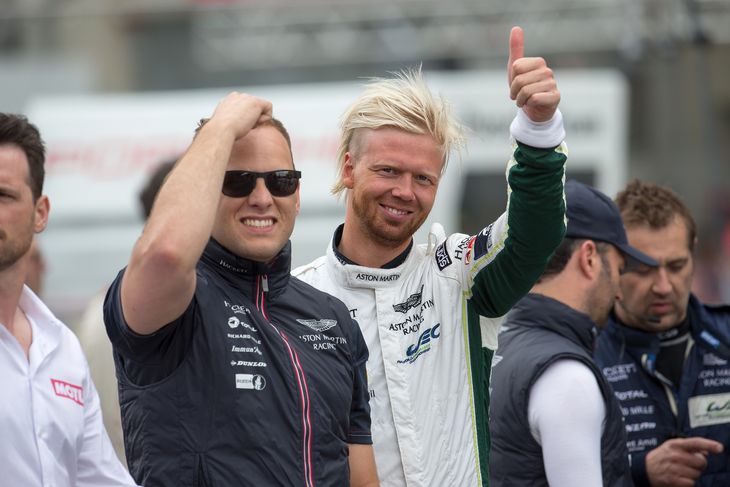 Marco Sørensen og Nicki Thiim er efter at have vundet VM havnet i Aston Martins 'førstebil' (Foto: Jan Sommer)