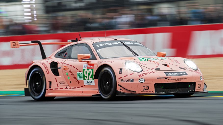 Det er 47 år siden, at The Pink Pig kørte Le Mans. Nu er bilen genopstået i anledning af Porsches 70 års fødselsdag (Foto: Jan Sommer)