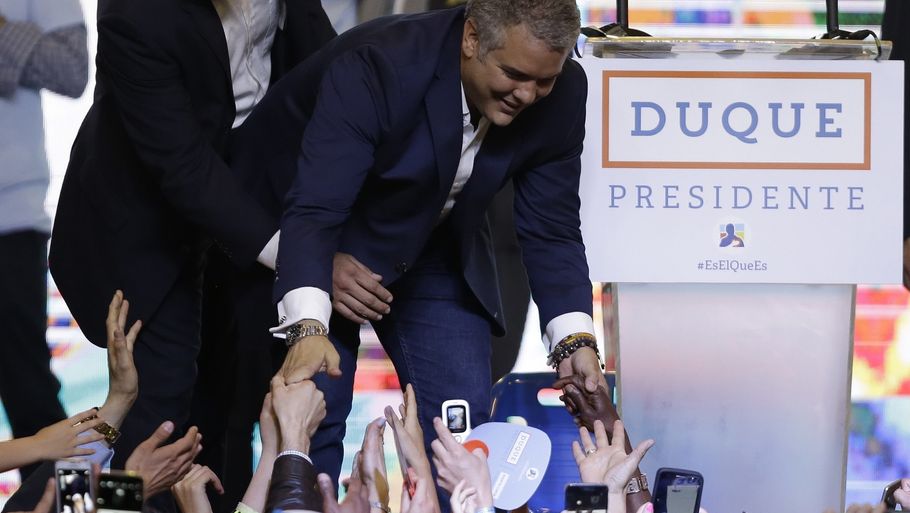 Colombias nye præsident Ivan Duque. Foto: AP