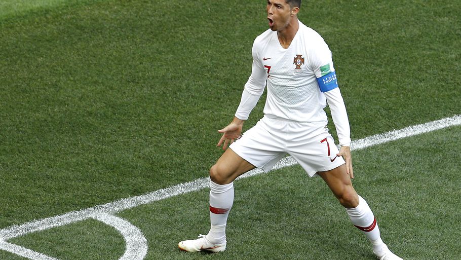 Ronaldo og Portugal møder Iran mandag aften kl. 20. Foto: AP.
