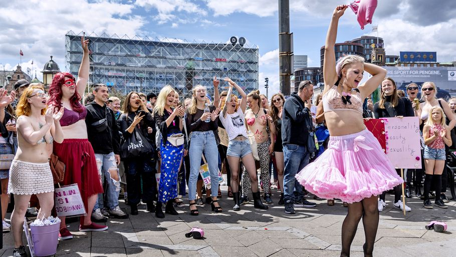 Slutwalk i København lørdag. Foto: