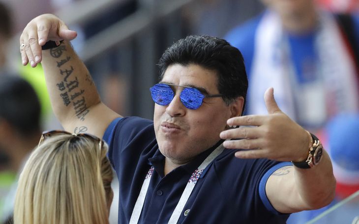 Der var ikke meget at juble over for Diego Maradona denne gang. 