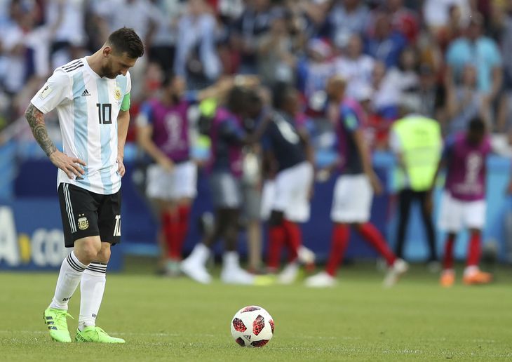 Det blev et skuffende VM for Messi og Argentina. Foto: AP