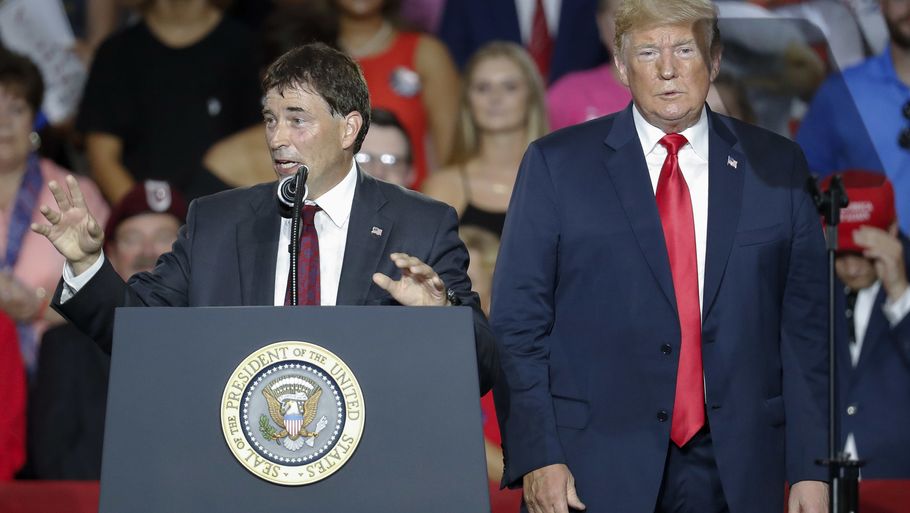 Præsident Donald Trump tog lørdag turen til Ohio for at støtte op om Troy Balderson, der vandt en smal sejr over sin Demokratiske modstander. Foto: AP