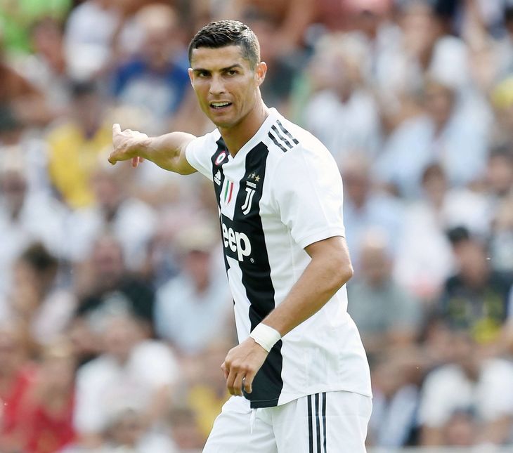 Cristiano Ronaldo i Juventus-trøjen.  Foto: All Over