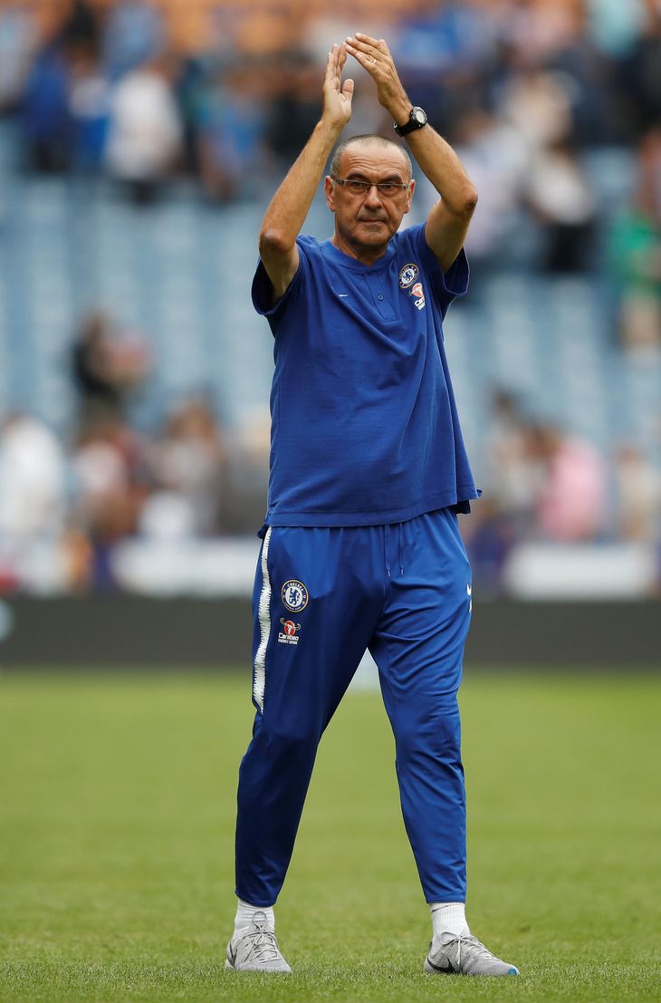 Sarri fik en flot debut som Chelsea-manager, da holdet i weekenden lagde ud med en 3-0-sejr i Premier League. Foto: Ritzau Scanpix/Carl Recine