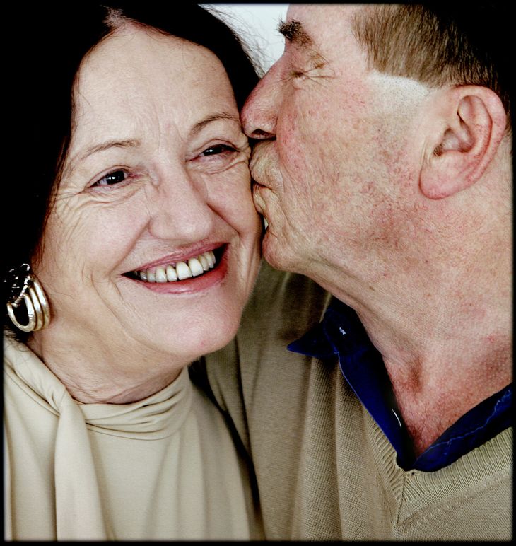 Benny Andersen med sin elskede Elisabeth Ehmer. Foto: Linda Johansen